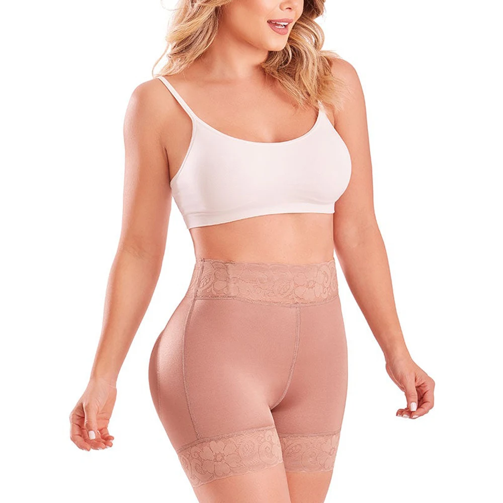Fajas Colombianas High Waisted Hip Enhancer Panties Short Butt Lifter Body Shaper Tummy Control Waist Trainer Pads Seamless