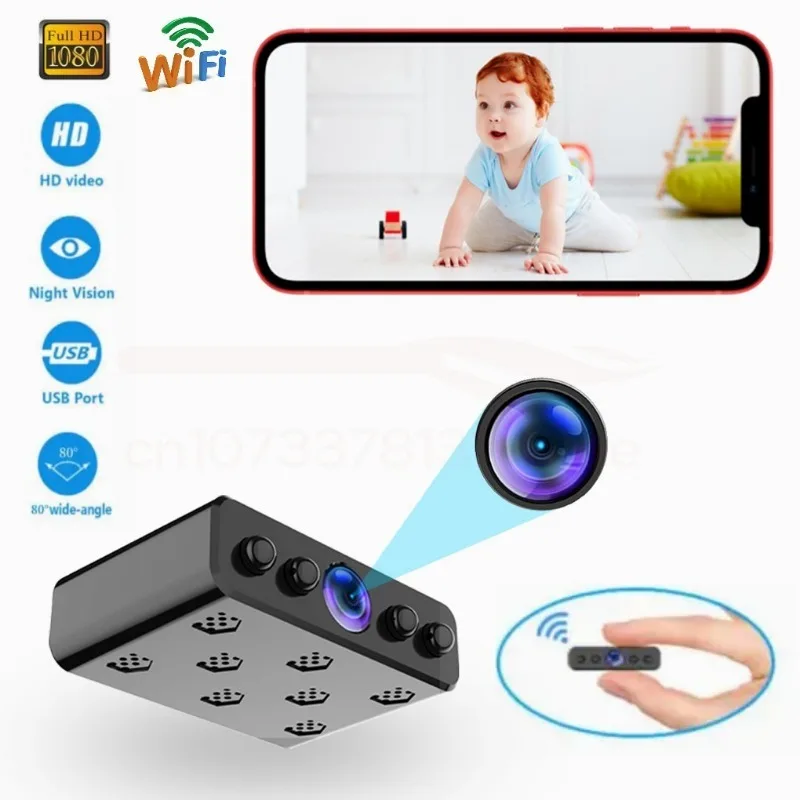 USB-розетка, мини-камера с Wi-Fi, беспроводная HD камера ночного видения, источник питания для умного дома, мониторинг штекера и Play, Камера мониторинга