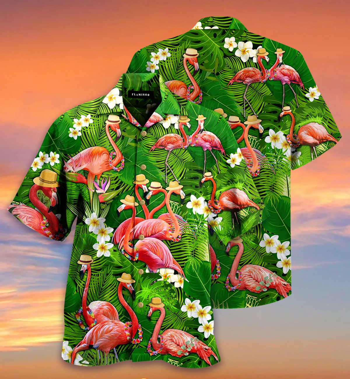 

Hot Sale Summer Men Beach Hawaii Flamingo T Shirt Free Shipping Fashion 3D Full Print Plus Size Men Summer Clothing camisetas
