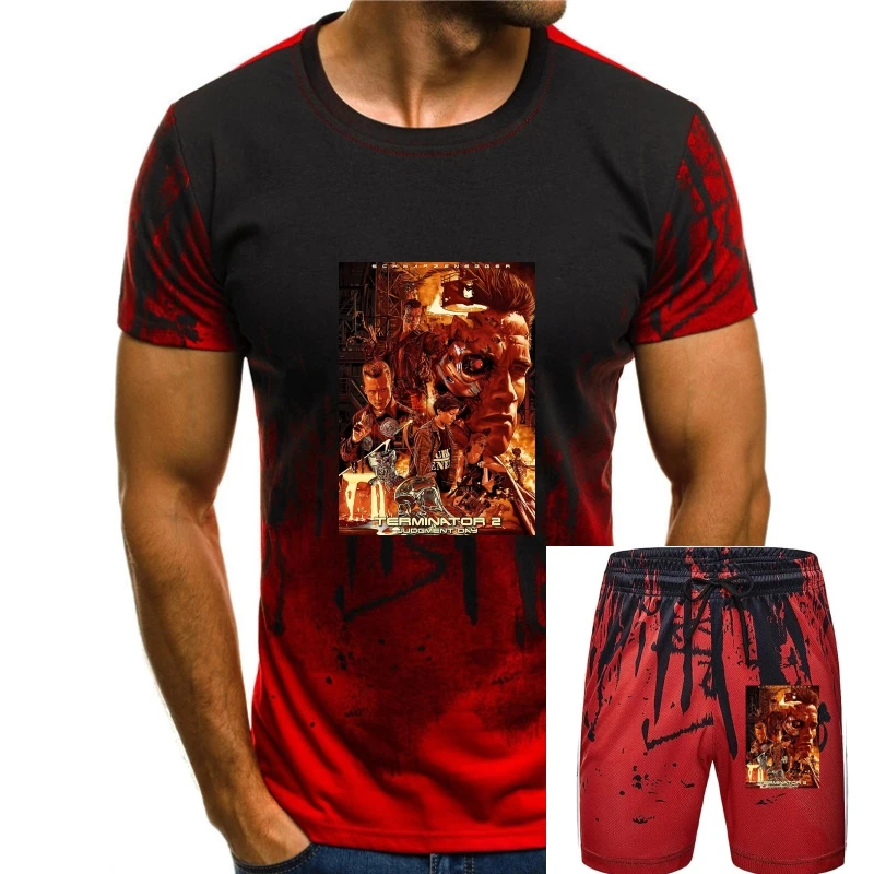 

TERMINATOR 2 JUDGMENT DAY T2 RETRO ARNOLD SCHWARZENEGGER SKYNET MENS T Shirt Short Sleeves Cotton Fashion T Shirt Free Shipping