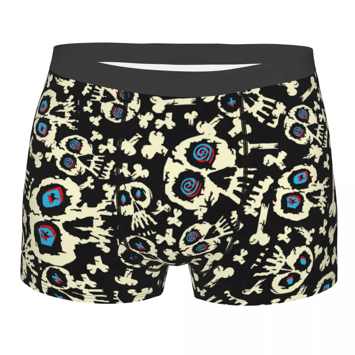

Men's Skull Bone Underwear Funny Boxer Shorts Panties Male Soft Underpants S-XXL