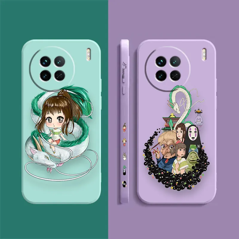 The Anime Spirited Away Phone Case For VIVO X21I X21S X23 X27 X30 X50 X60 X70 X80 X90 5G PRO PLUS Colour Case Funda Shell Capa