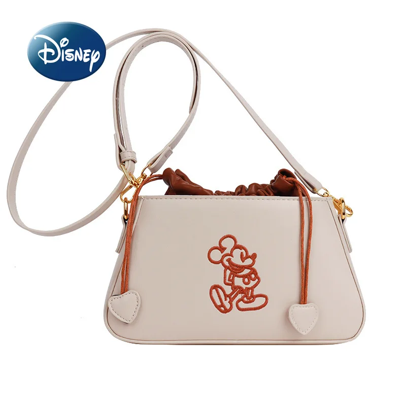 

Модная женская сумка через плечо Disney с Микки Маусом, роскошный брендовый мессенджер большой вместимости высокого качества