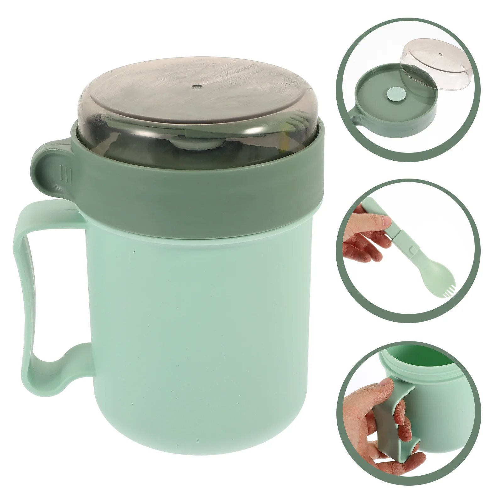 

1pc Camping Water Bottles Breakfast Cup Microwave Oven Milk Cup Portable Milk Cup for Home
