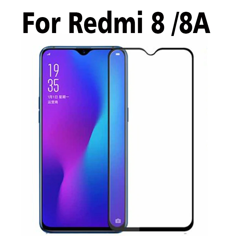

3D полное клеевое закаленное стекло для Xiaomi Redmi 8 полное покрытие 9H Защитная пленка защита экрана на Xiaomi Redmi 8A