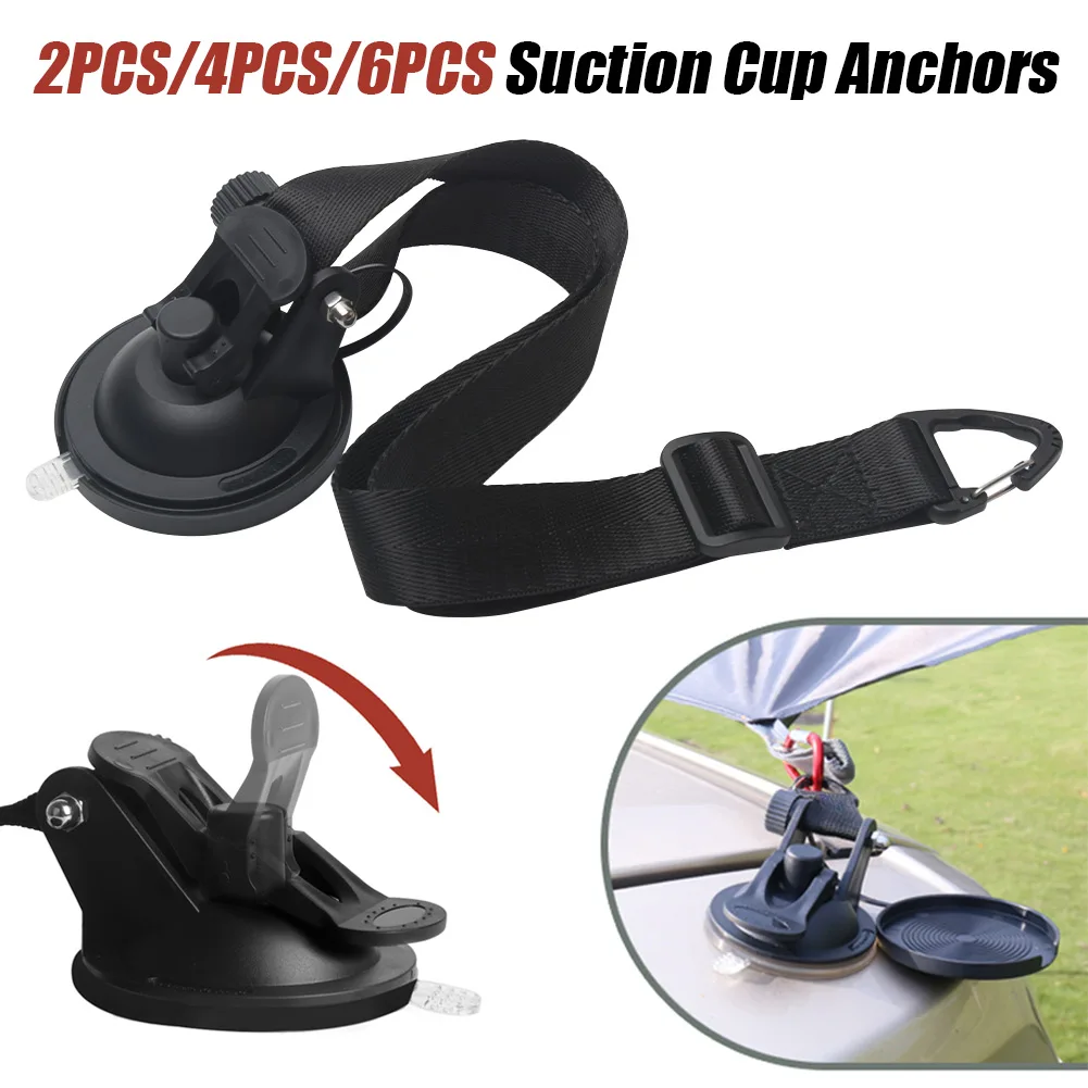 

Plastic Multifunction Easy Install Outdoor Travel Suction Cup Anchor Camping Adjustable Length Tie Down Car Mount Luggage Tarps