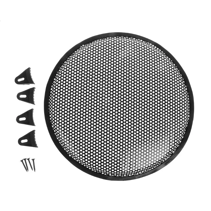 

Speaker Grill Cover Guard Protector Grille Subwoofer Car Subs Woofer Metal Cover Clamps Screws Grille Subs Woofer