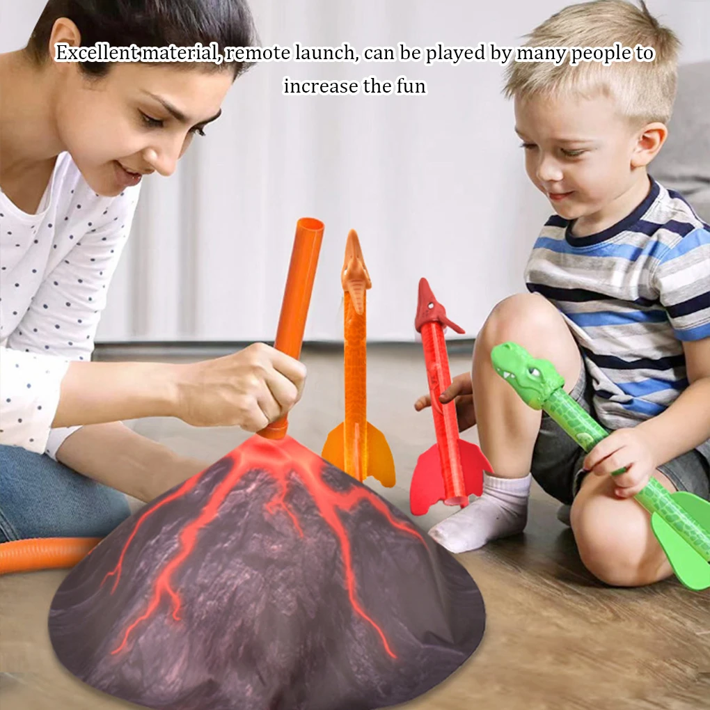 

1 Box Rocket Foot Launcher Flying Dinosaur Stomp Fun Interactive Pedal Game Feet Step Outdoor Leisure Sports Toys
