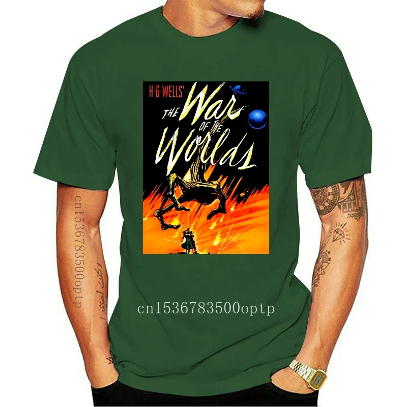 

Новинка, мужская повседневная футболка из фильма «Война мира», футболки с ремешком, черные футболки, Карнавальная рубашка, воздушно-качающа...