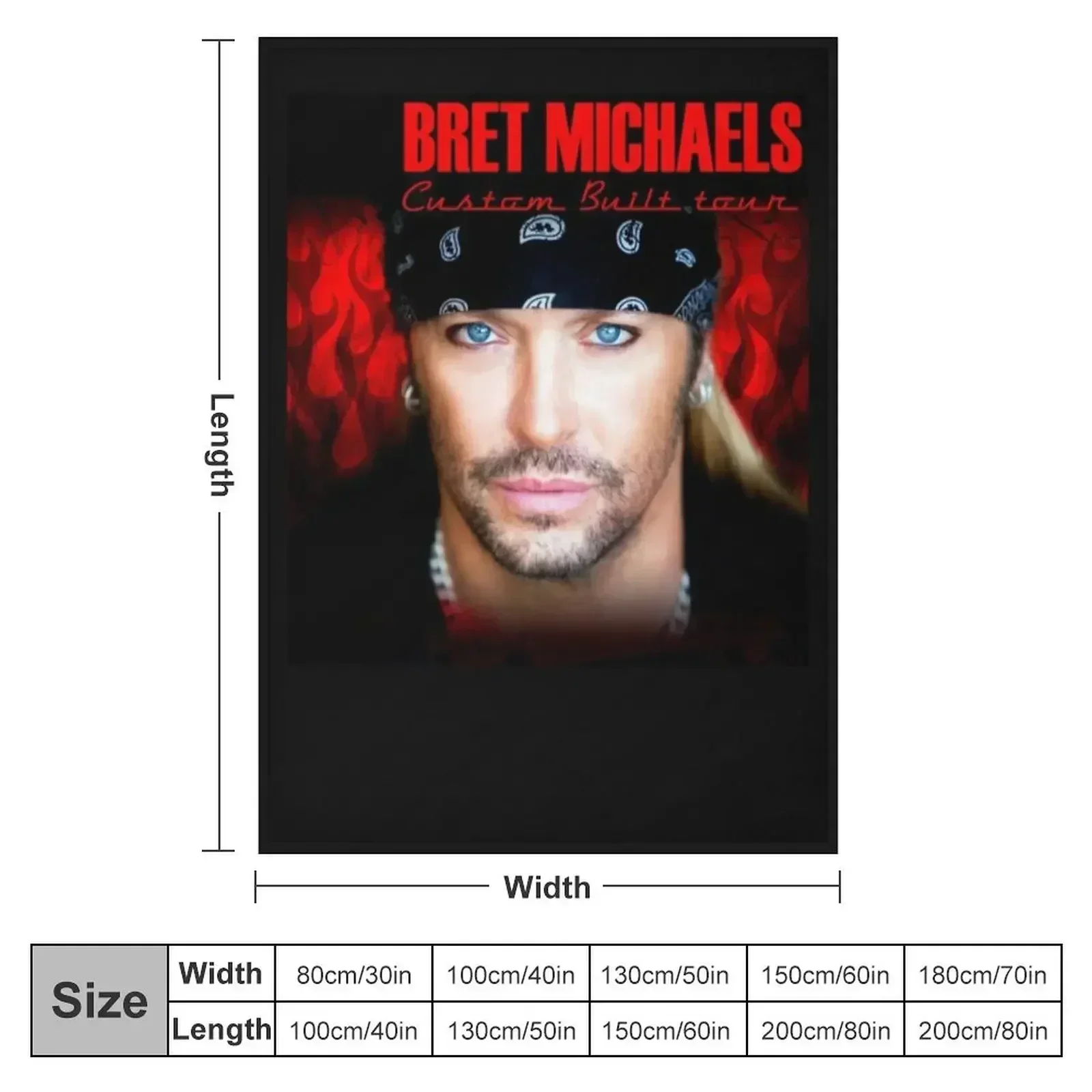 Bret Michaels Face Tour 2019 Dedekyo 5 пледы для дивана декоративные одеяла спального мешка
