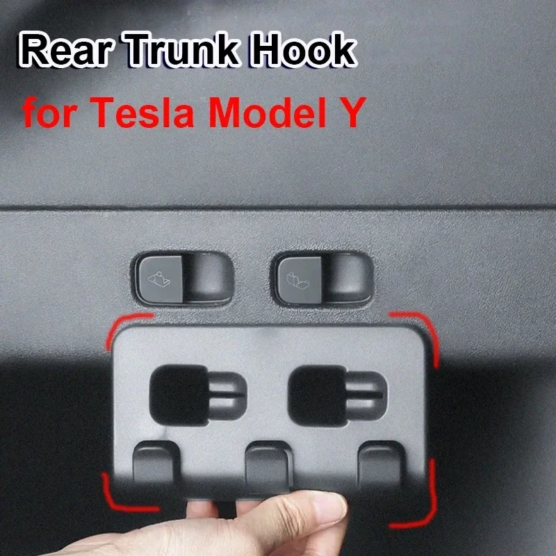 Обновленная задняя фреза для Tesla модели Y 2024 держатель хранения крючок чемодана