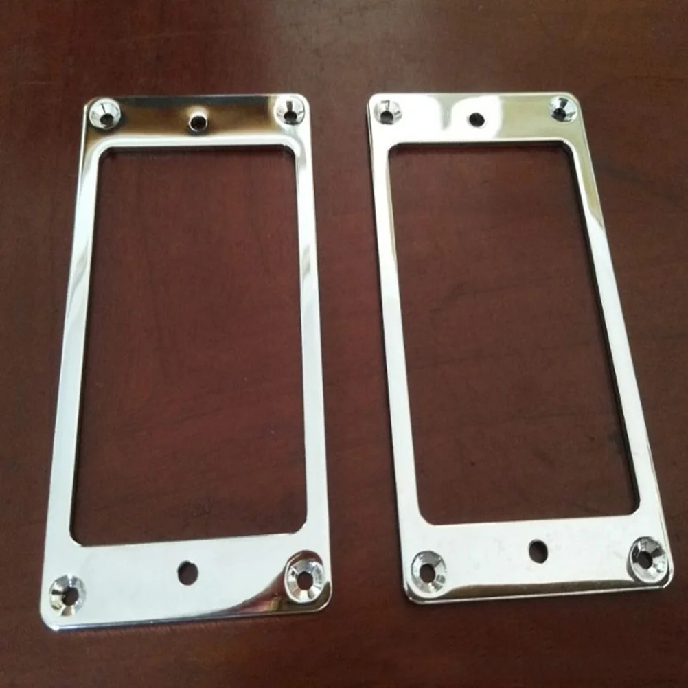 

1 шт. прочные металлические кольца для захвата хамбакера, магнитные кольца, Плоская база, рамка для захвата (серебристый)