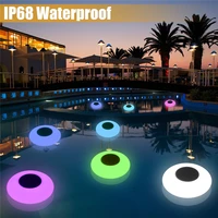 solar floating pool light with remote control color changing outdoor solar pool glow night light for pond garden patio party