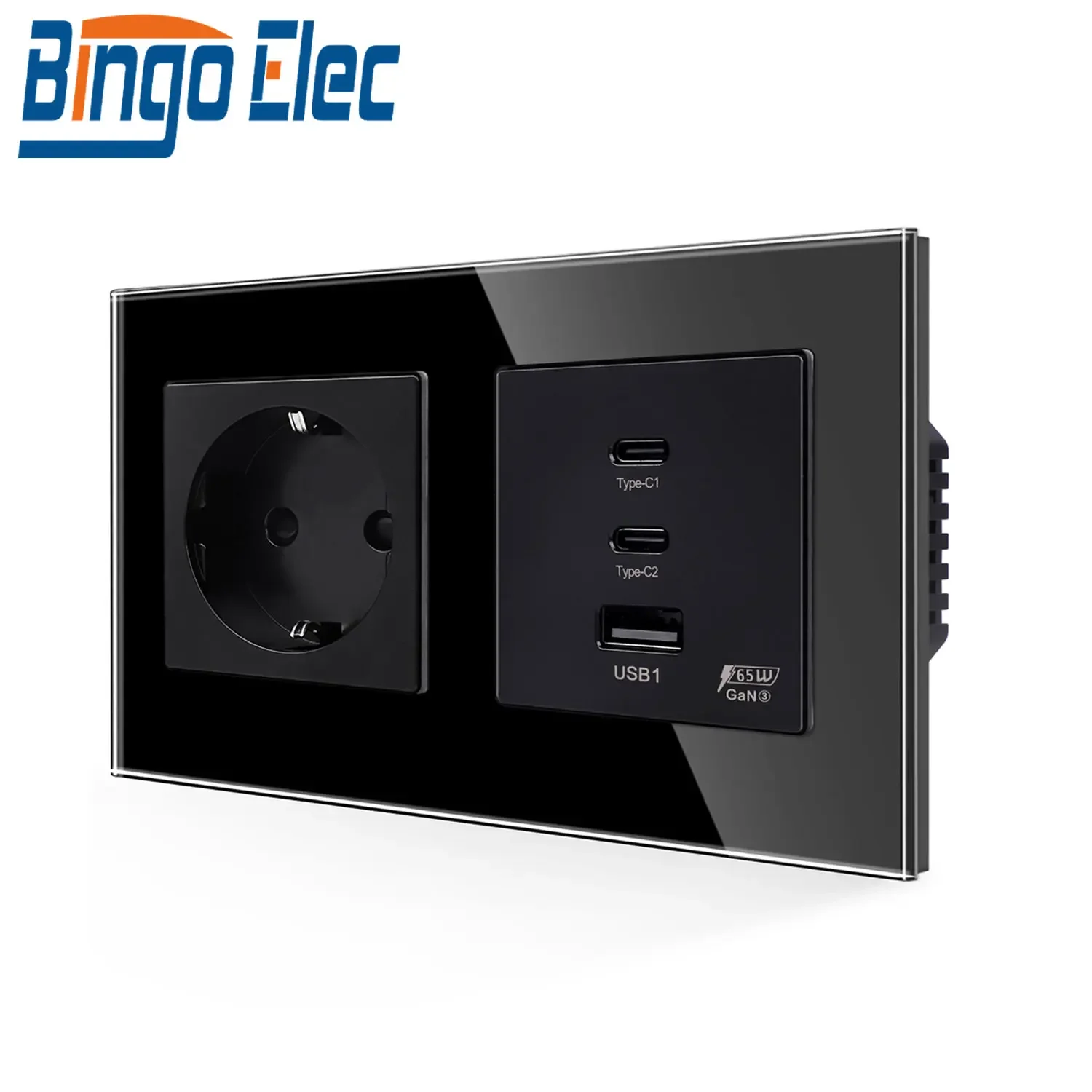 Розетка Bingoelec EU 65 Вт сверхбыстрая зарядка
