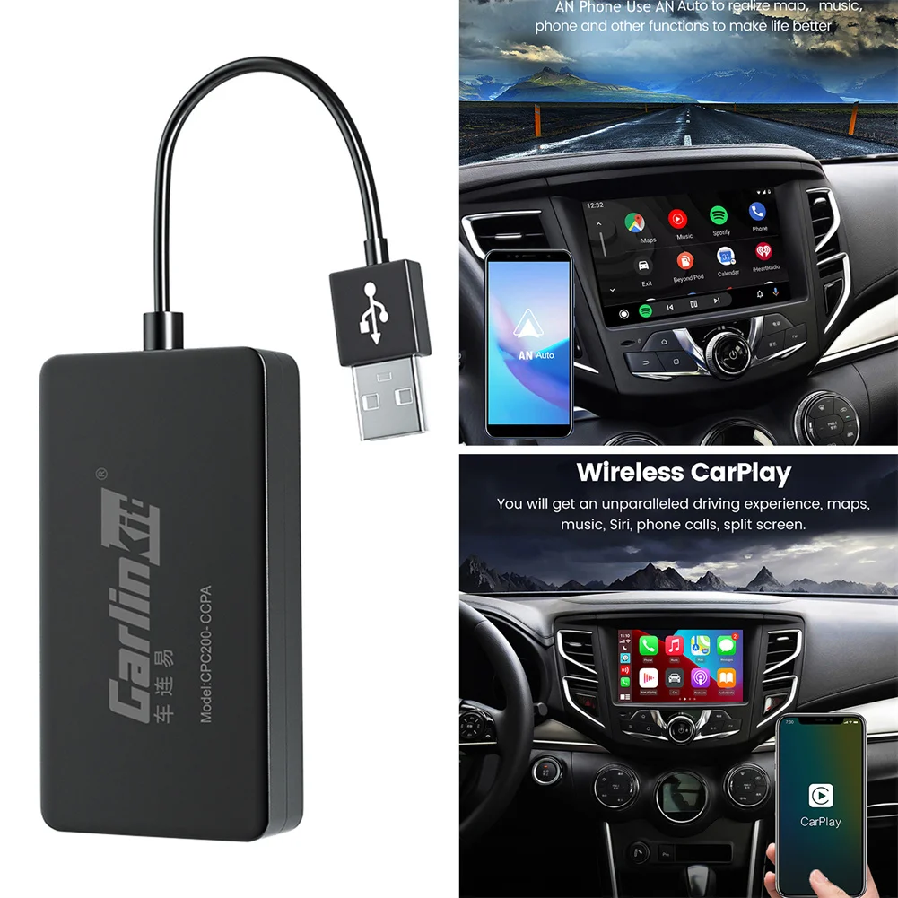 Carlinkit беспроводной адаптер для Apple CarPlay USB Android авто изменения Автомобильные