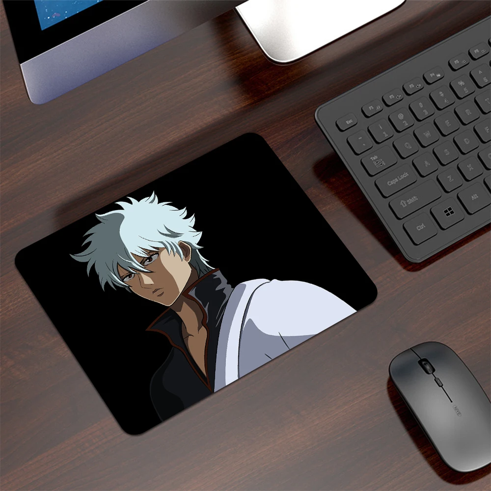 

Anime Gintama Mouse Pad Gaming Accessories Mechanical Keyboard Gabinete PC Gamer Computer Desk Mat Laptop Small 18x22cm Mousepad