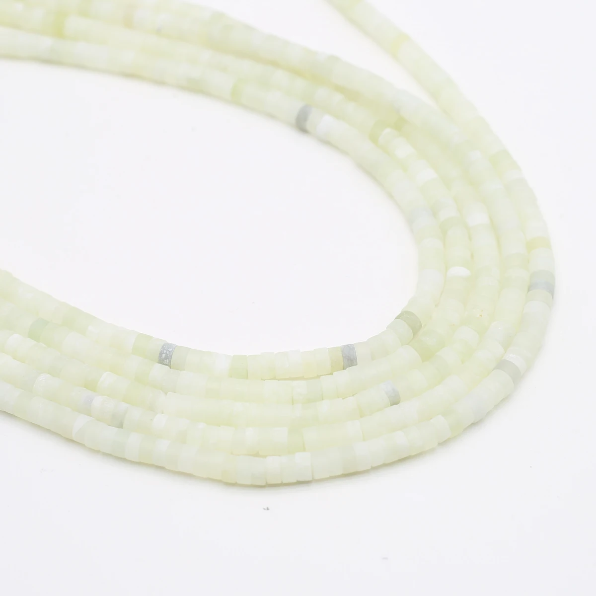 

Faceted Natural Stone Frosted Glazed Jade Beads 2x4mm Cylindrical Loose Spacer Beads for Jewelry Making DIY Crafts Wholesale Lot