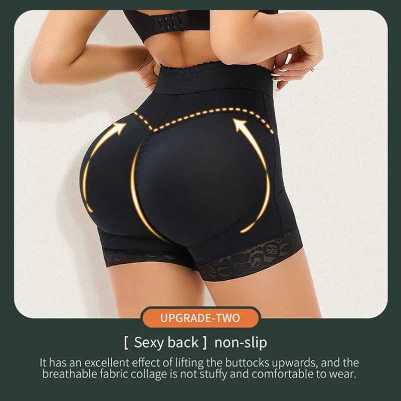 Booty Enhancer Underwear Panty Compression Shorts for Women Belly Control Waist Trainer Corset Open Crotch Boyshorts Under Dress