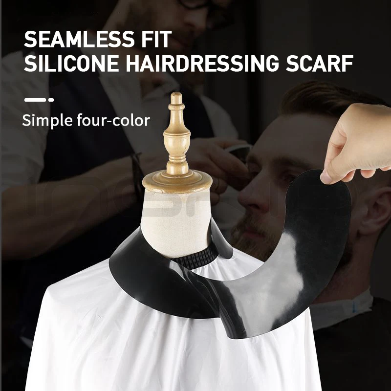 

Новая силиконовая накладка для окрашивания волос, водонепроницаемая Складная прочная накладка на плечи для салона, инструменты для укладки ошейника