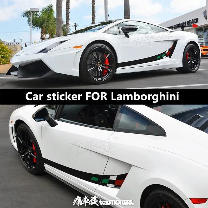 

Автомобильная наклейка для Lamborghini lp560 Gallardo, Внешнее украшение корпуса, гоночная наклейка, пленка, аксессуары
