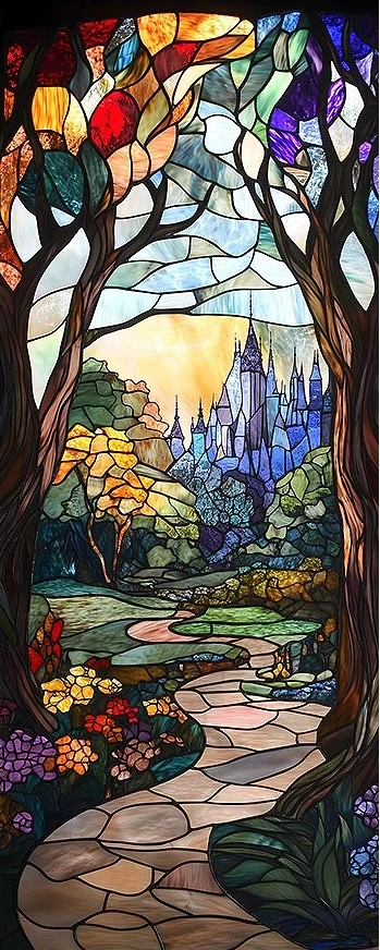 Статичная декоративная пленка для окон yunmim film