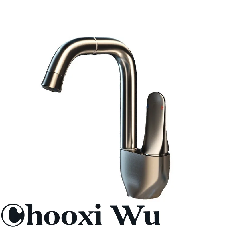 Вращающийся на 360 ° смеситель CHOOXIWU для ванной комнаты полностью медное литье