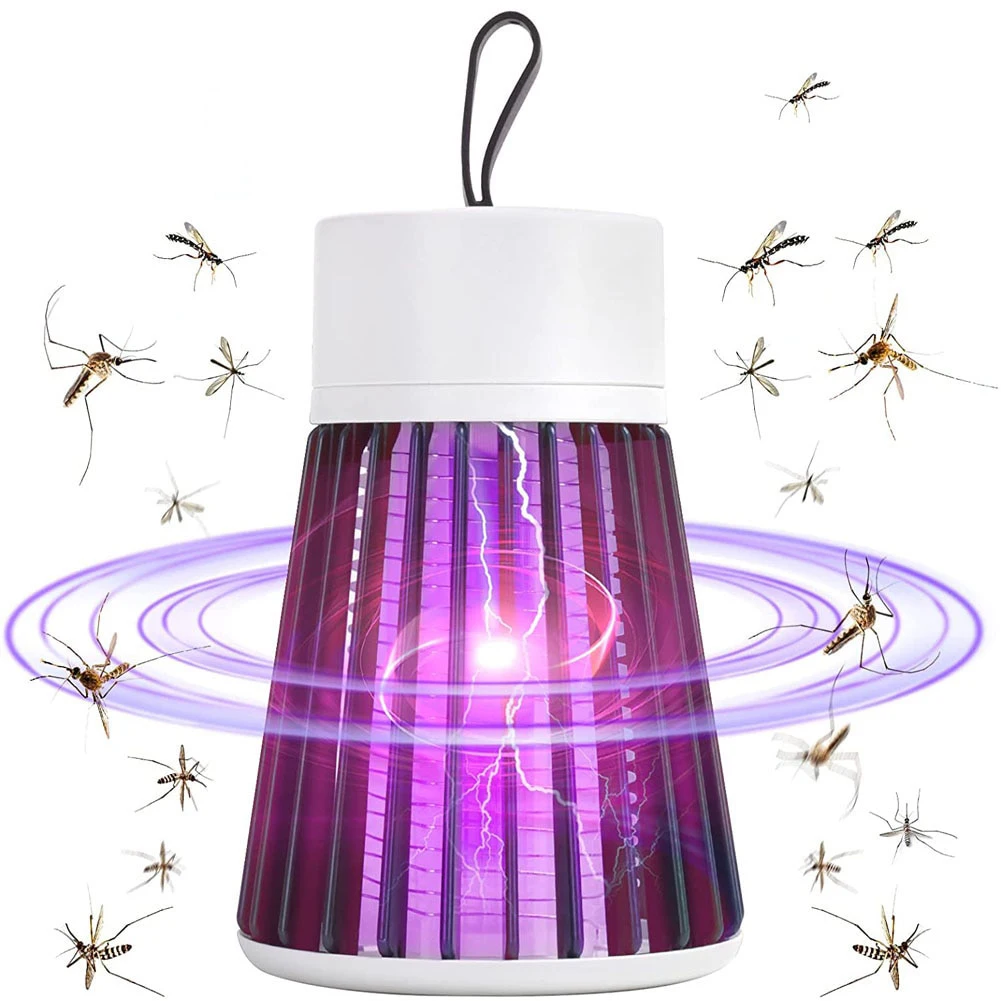 Mosquito Killer Ловушка для комаров, USB-лампа с электрошоком, для спальни и улицы