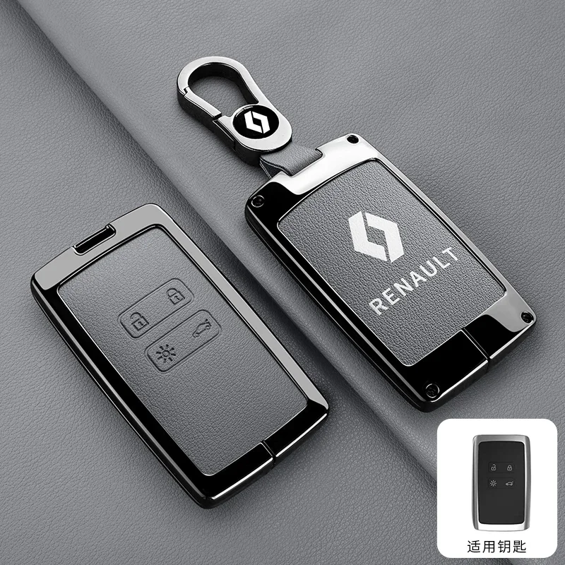 

Новый кожаный чехол для дистанционного ключа автомобиля для Renault Koleos Captur Kadjar Megane Clio Talisman Scenic Arkana Zoe для Dacia Sandero