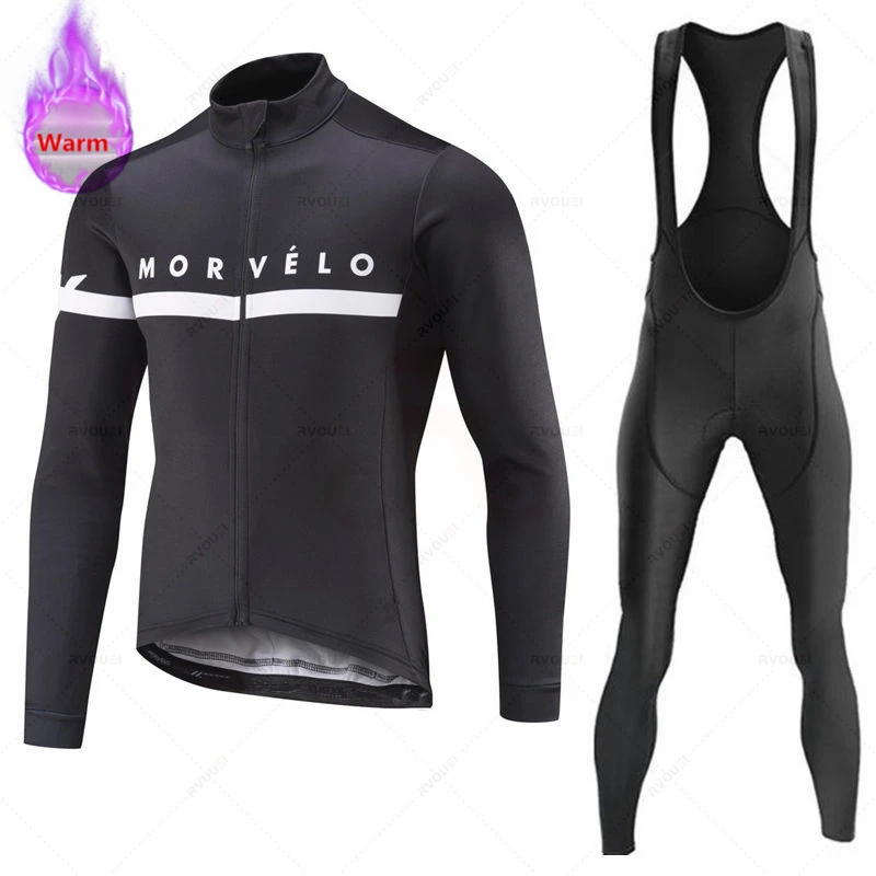 Мужской комплект трикотажных изделий из флиса для езды на велосипеде |