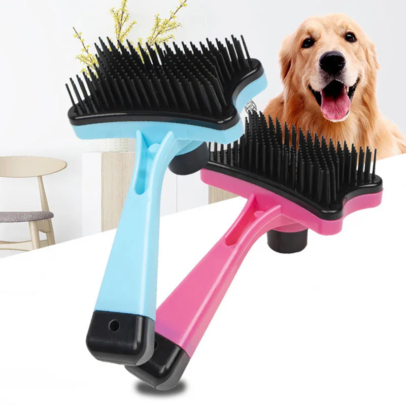 

Pet Hair Removal Comb Dog Brush Self Cleaning Remove Hairs Slicker Comb For Cat Wool Brush Hair Remover Pets Cat Accessories