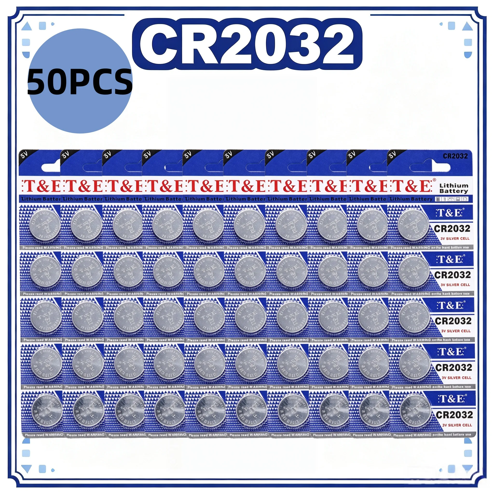 Фото Литиевые кнопочные батарейки CR2032 230 мАч (DL2032, ECR2032) для часов, калькуляторов, автомобильных ключей, пультов ДУ, 10-50 шт. №1