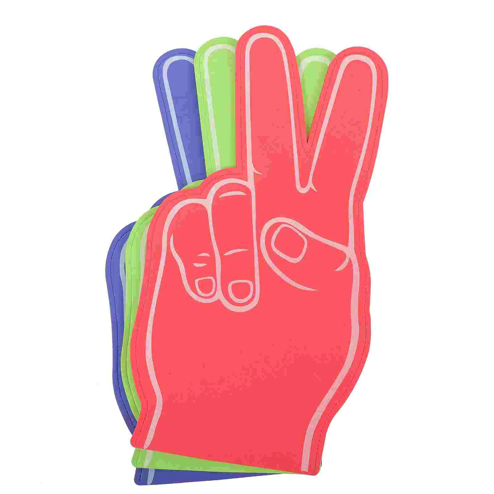 

3 Pcs Cheer Finger Cheerleading Props Cheerleader Girls Sports Foam Hand Cheering Toys Eva Noise Makers Party Favors Child