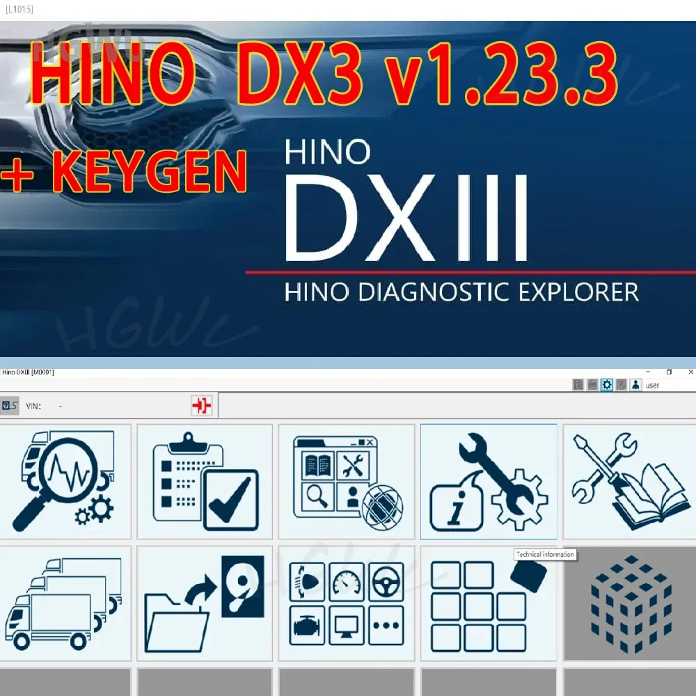 2023 последняя Диагностика Hino DX 3 v1.23.3 EXplorer 3 ...