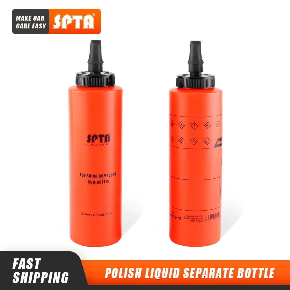 (Bulk Sale 1-20PCS) SPTA 400ml Multi-function Car Waxing Liquid Sub Bottle Polish Compound Container Beauty Tool
