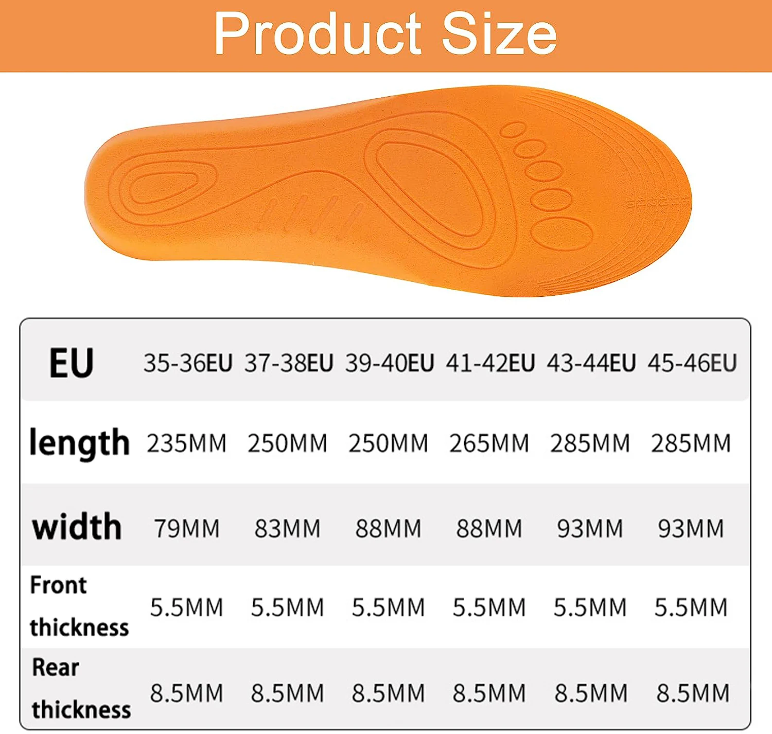 Plantar Fasciitis Feet Insoles Arch Supports Orthotics Inserts Men Women Cropped Insole Relieve Flat Feet High Arch Foot Pain