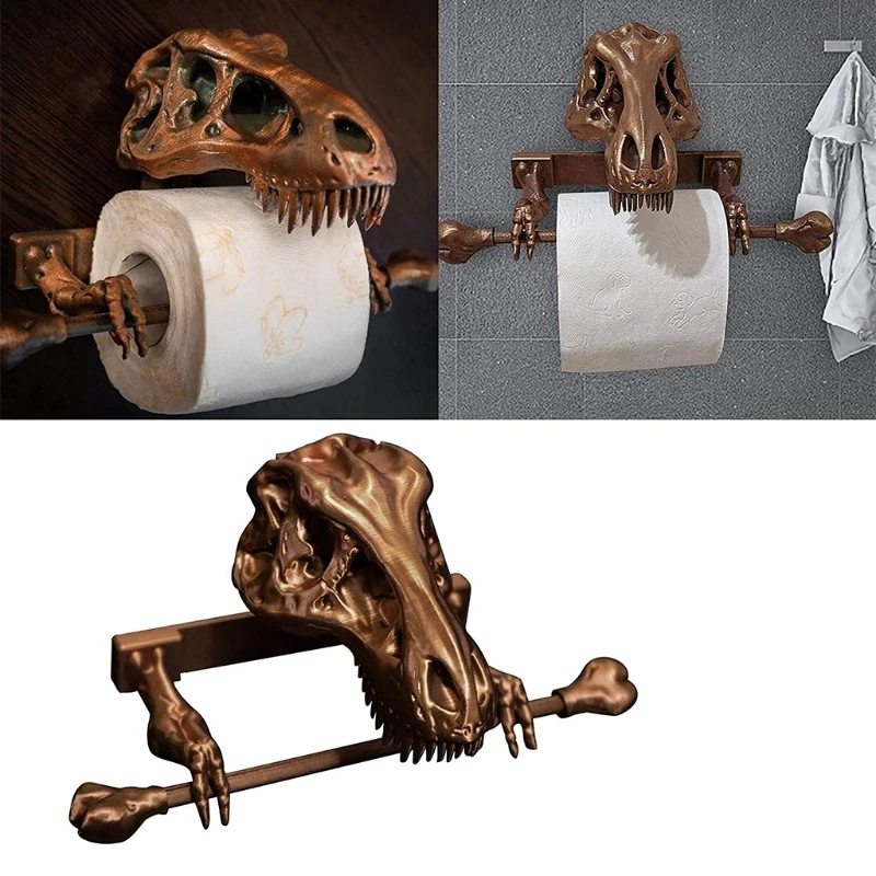 

Dinosaur Paper Toilet Roll Paper Towel Holder Towel Holder Skull Toilet Paper Holder Kitchen Decor