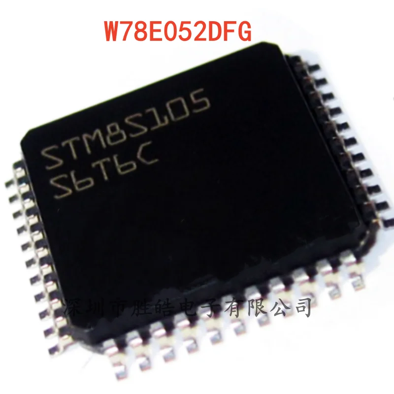 

(5PCS)NEW W78E052DFG W78E052 Microcontroller New Tang Single-Chip Microcomputer QFP-44 W78E052DFG Integrated Circuit