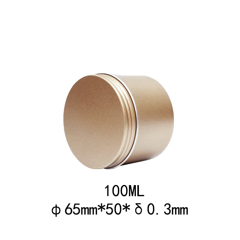 16Pcs 100ML Aluminum Candle Jar Tin Empty Metal Cream Lip Balm Container with Lid Bulk Pot Silver Can Metal Tin Box images - 6