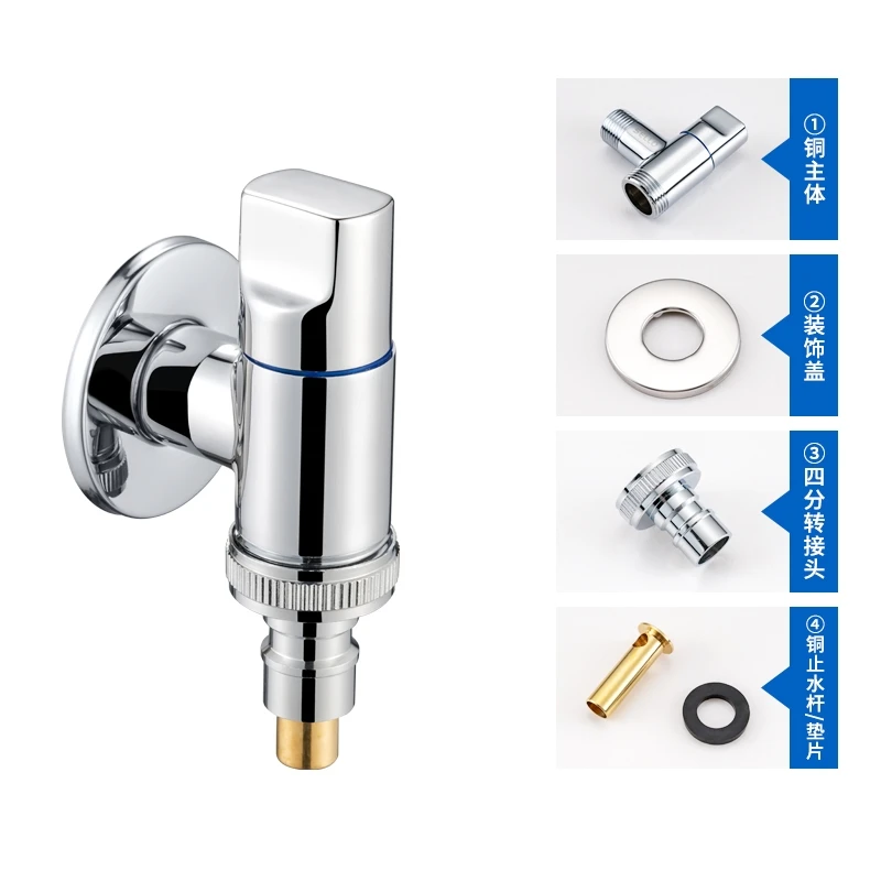 

Медные смесители для стиральной машины, однотонный латунный одиночный холодный настенный кран G1/2/G3/4, уличная садовая швабра, кран для бассейна