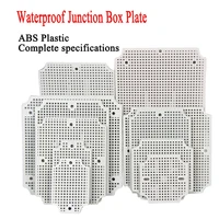 1 pcs waterproof junction box plate abs honeycomb mounting plates for fixed terminal connector thickened base outdoor bottom