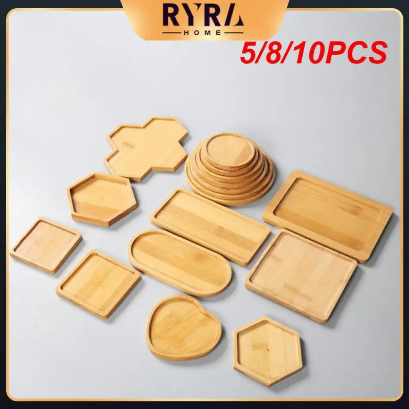 

5/8/10PCS Jewelry Storage Tray Non Slip Household Soap Dispenser Tray Countertop Square Candles Tray Household Tools Coaster