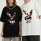 Футболка Playboi Carti, Винтажная футболка хип-хоп хипстера Hypebeast, модная футболка большого размера, уличная одежда, топы, хипстерская мужская одежда