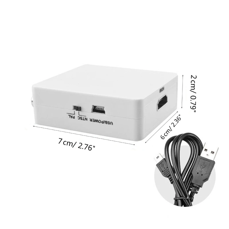 1080P RCA в HDMI-совместимый композитный адаптер конвертер аудио-видео