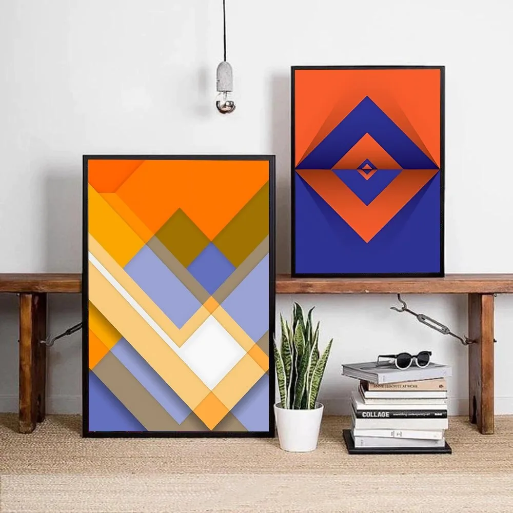 Плакат неправильной формы с абстрактными фигурами постер сделай сам