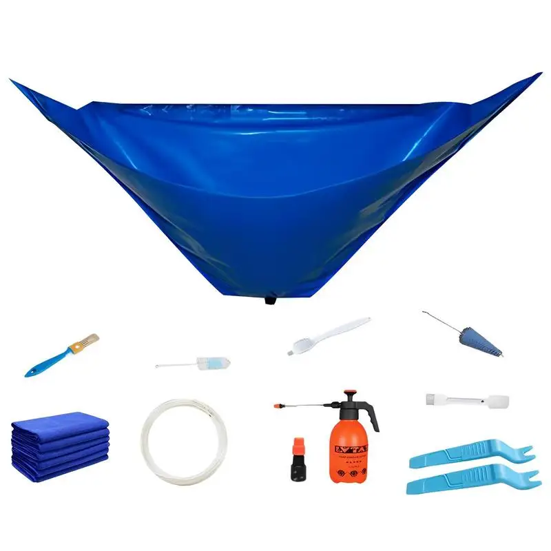 

Air Conditioner Cleaning Bag Kit Leak-proof Air Conditioning Cleaning Cover With Drain Water Pipe Full Set Of Cleaning Tools