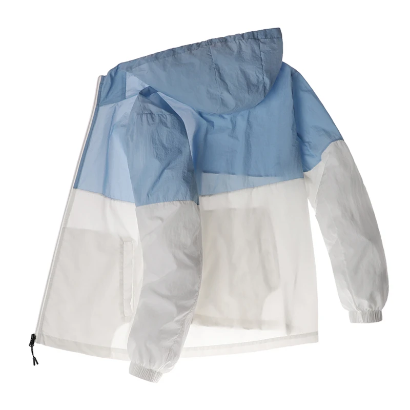 

Куртка для защиты от ультрафиолета Мужская Женская, дышащая, быстросохнущая, с капюшоном