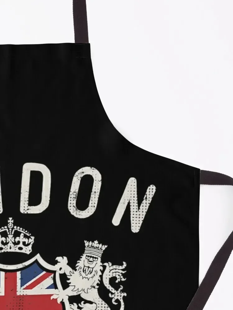 Лондон Великобритания винтажный фартук с короной и флагом для парикмахера