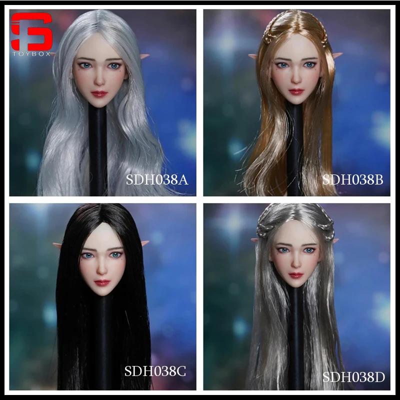 

В наличии Супер утка SDH038 1/6 женская скульптура с головой эльфа резьба модель подходит для 12 дюймов бледный PH TBLeague экшн-фигурка