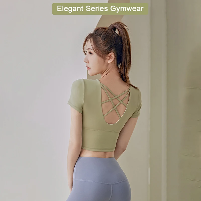 

Women's Long Sleeve Top Yoga Shirts Running T-Shirt Workout Fitness Gym Sports Top Training Crop Top Solid Color Sportswear