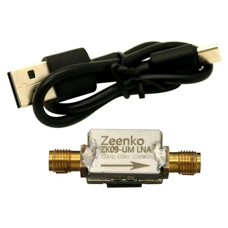 3X Zeenko UM Series: малошумящий усилитель с интерфейсом USB Type-C, высоким коэффициентом усиления 20 дБ, модуль LNA RF предусилителя мощности ZK09-UM (art.: 3920dbc3fdd07) - 3920dbc3fdd07